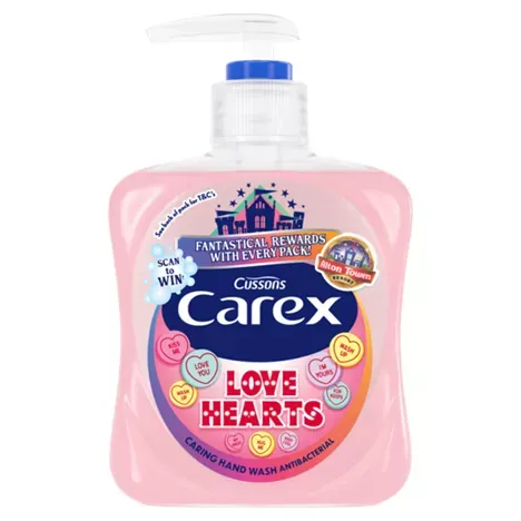 Carex handwash love hearts pm£1.49