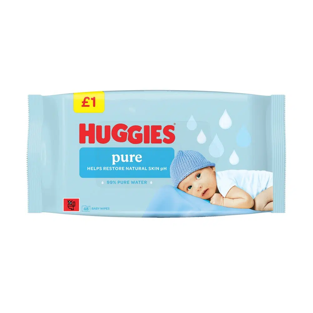 Huggies Pure Baby Wipes PM £1.0