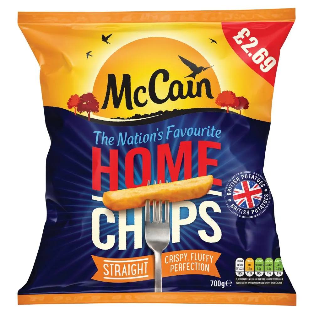Mccain straight cut home chips £2.69