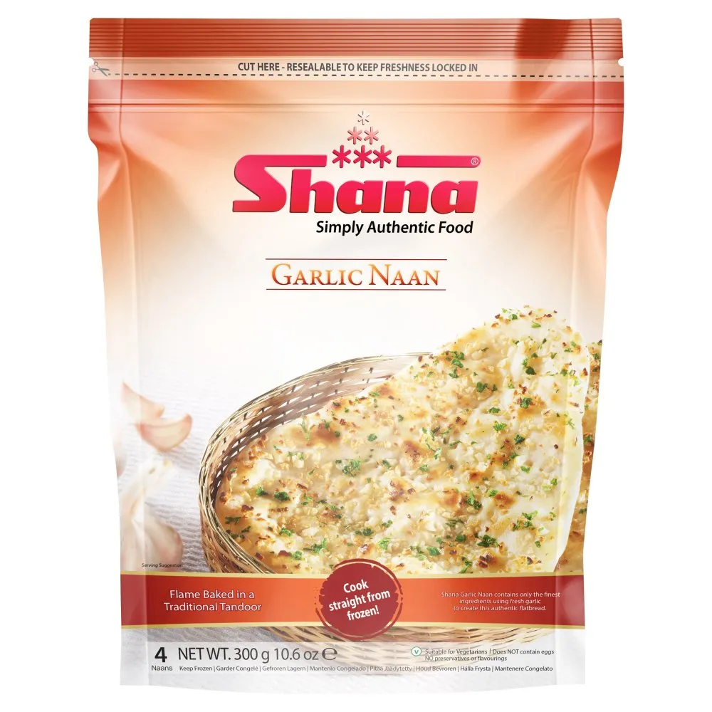 Shana tandoori garlic naan