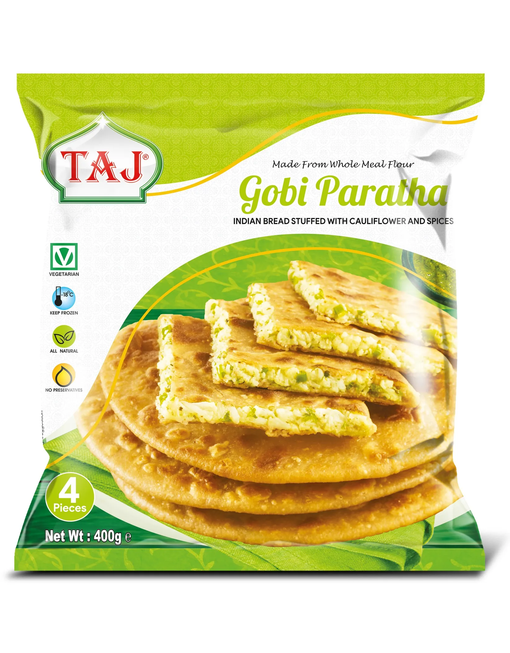 Taj gobi paratha