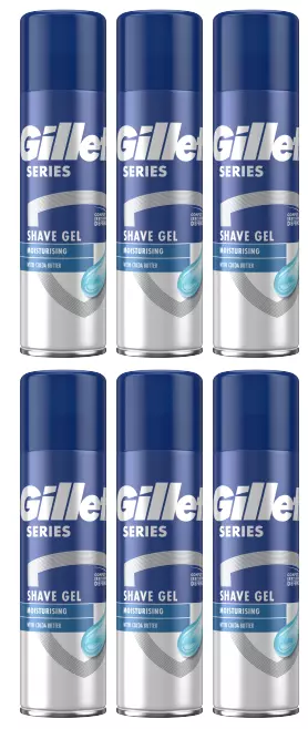 GILLETTE SERIES SHAVE GEL MOISTURISING
