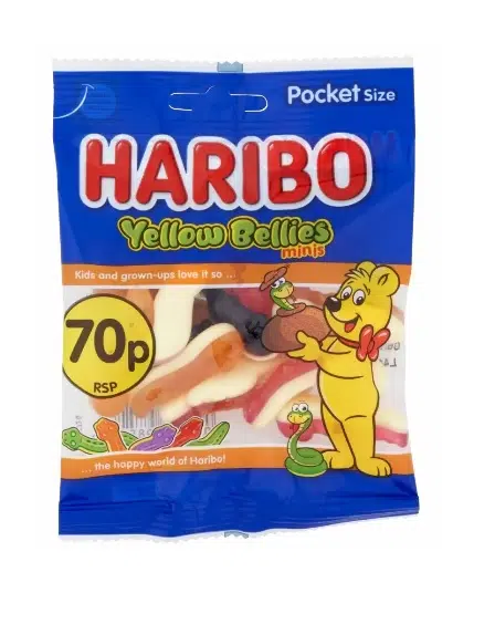 HARIBO MINI YELLOW BELLIES PMP£0.70