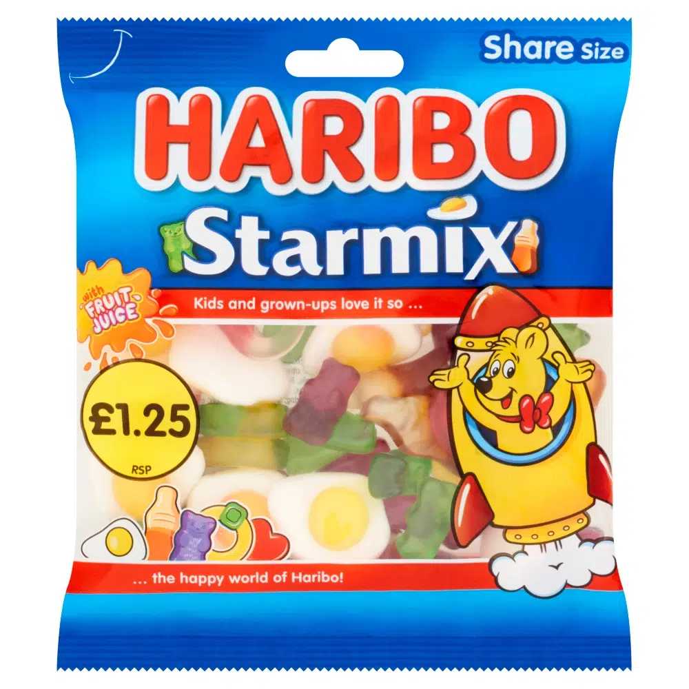 HARIBO STARMIX BAG PM£1.25