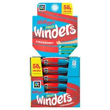 KELLOGS FRUIT WINDERS STRAWBERRY PMP£0.50