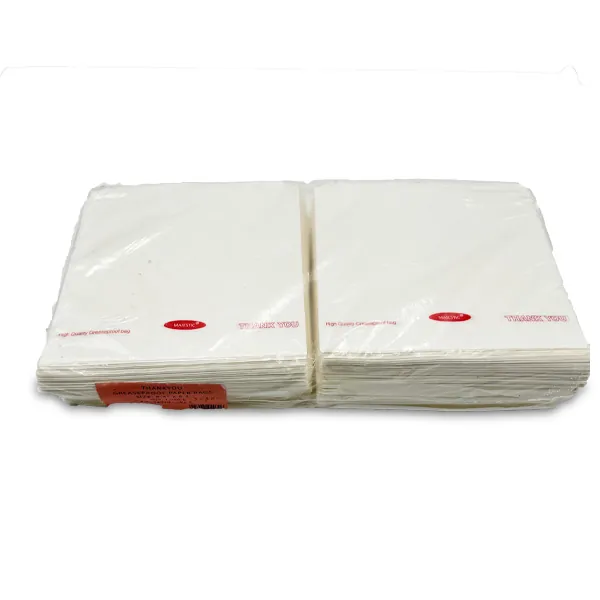 WHITE PAPER BAGS 8.5X8.5 1000s