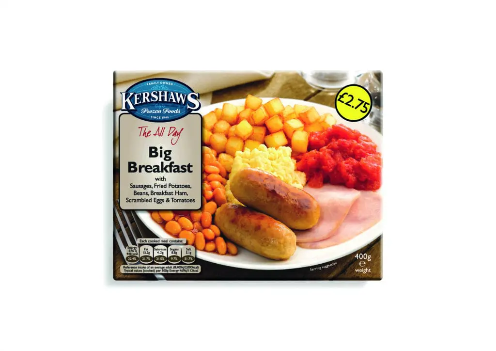 12 KERSHAWS ALL DAY BREAKFAST £2.75