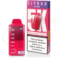 ELF BAR AF5000 STRAWBERRY RASPBERRY CHERRY ICE
