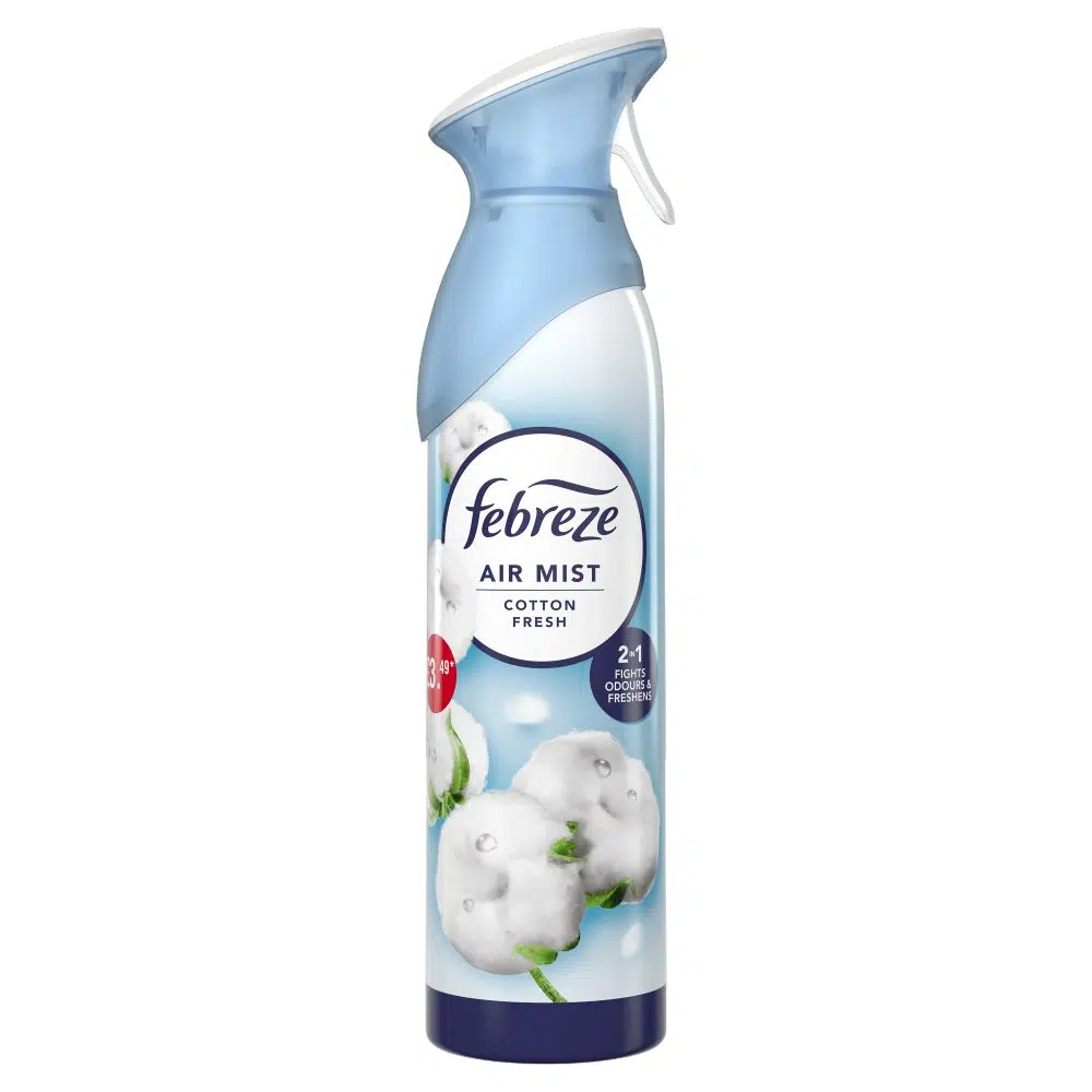 FEBREZE AIR FRESHENER SPRAY COTTON FRESH PMP£3.49
