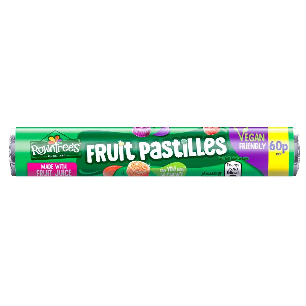 ROWNTREES FRUIT PASTILLES VEGAN PMP£0.60