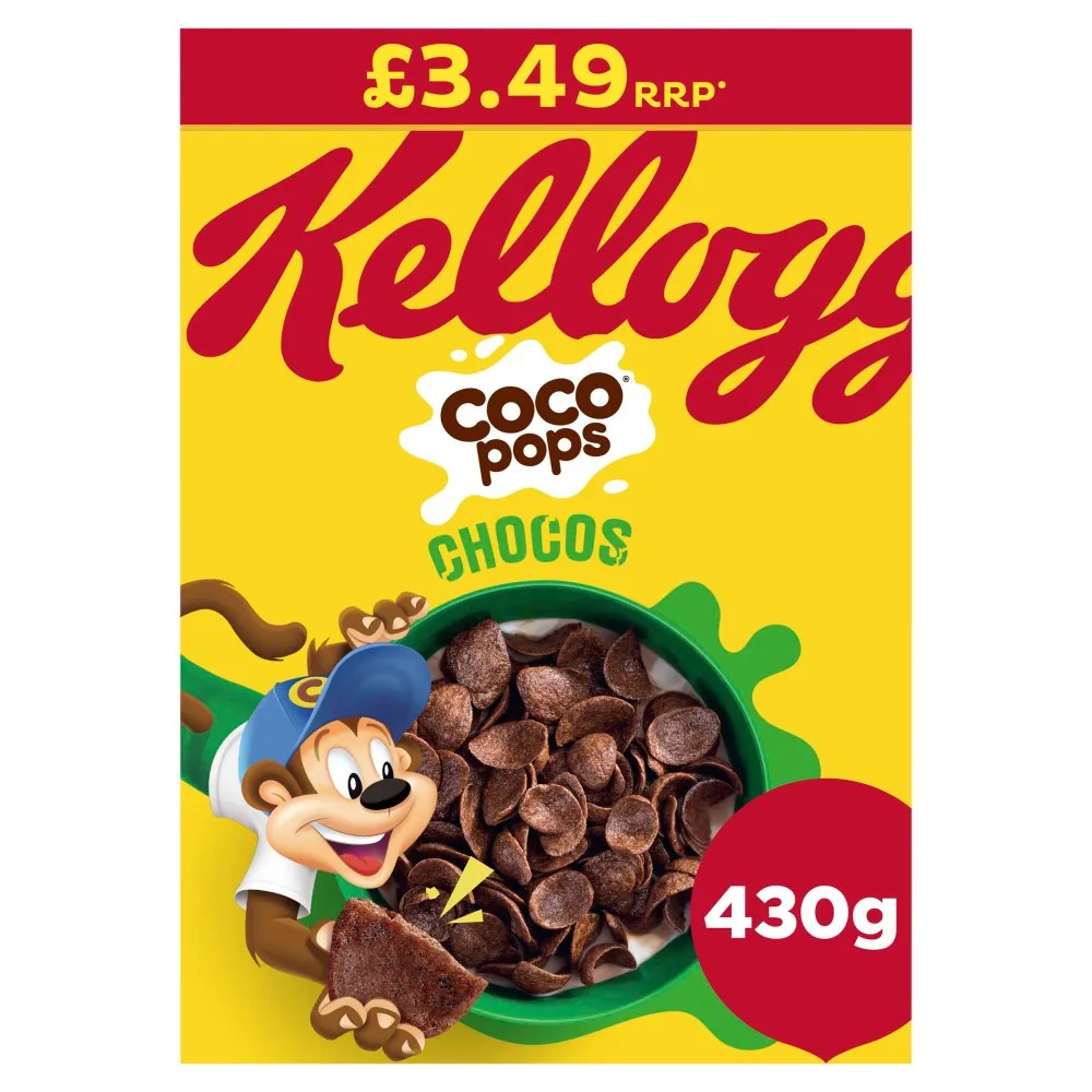 KELLOGG'S COCO POPS BREAKFAST CEREAL PMP £3.69