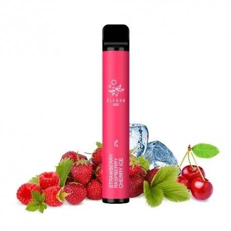 ELFBAR BM600 STRAWBERRY RASPBERRY CHERRY ICE KIT