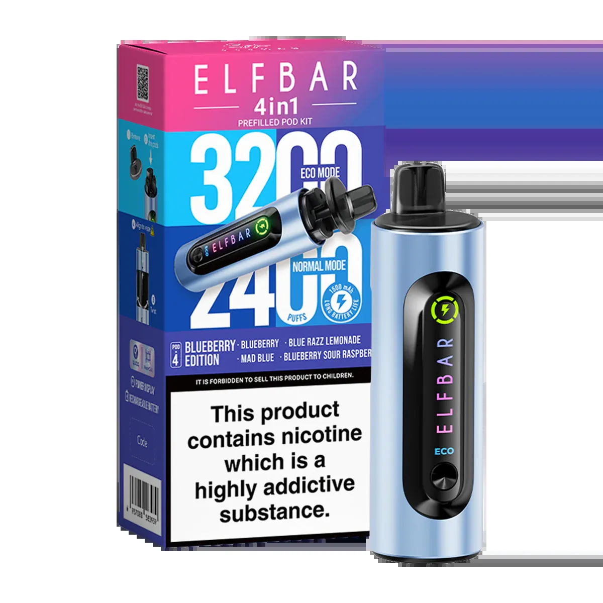 ELFBAR 4 IN 1 BLUEBERRY EDITION KIT