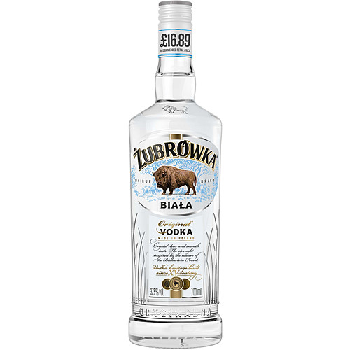 ZUBROWKA BIALA VODKA PMP £16.89