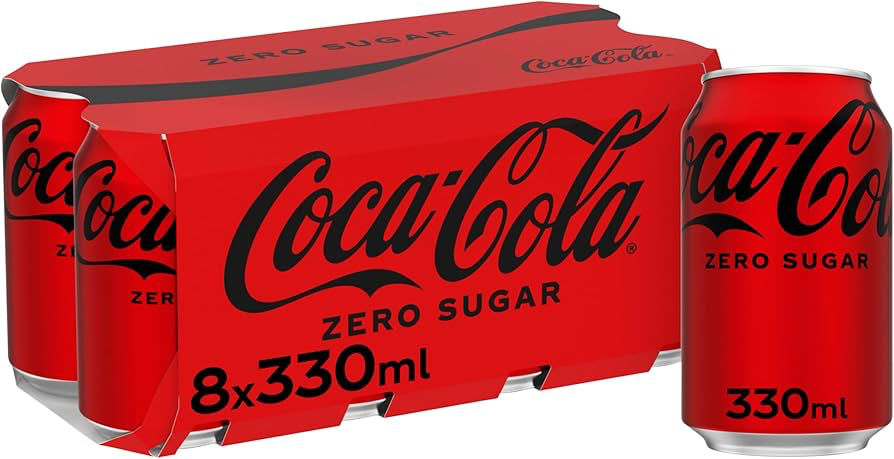 COCA COLA ZERO SUGAR 8 PACK PMP£4.50