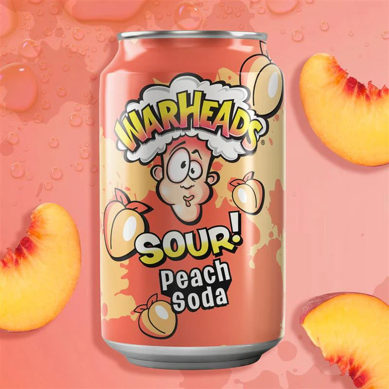 WARHEADS SOUR PEACH SODA