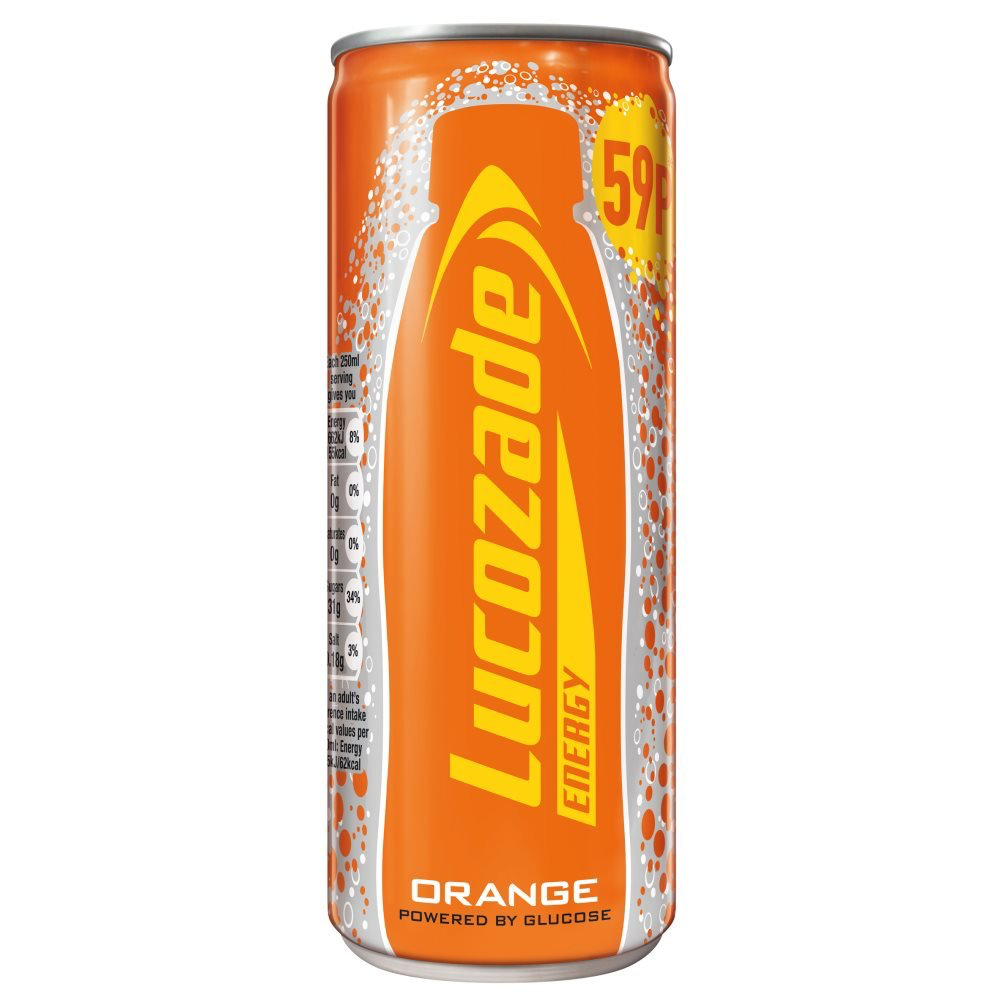 LUCOZADE ENERGY ORANGE CAN PLAIN