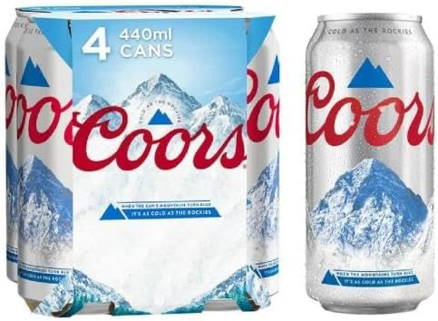 COORS 4PACK PMP £5.25