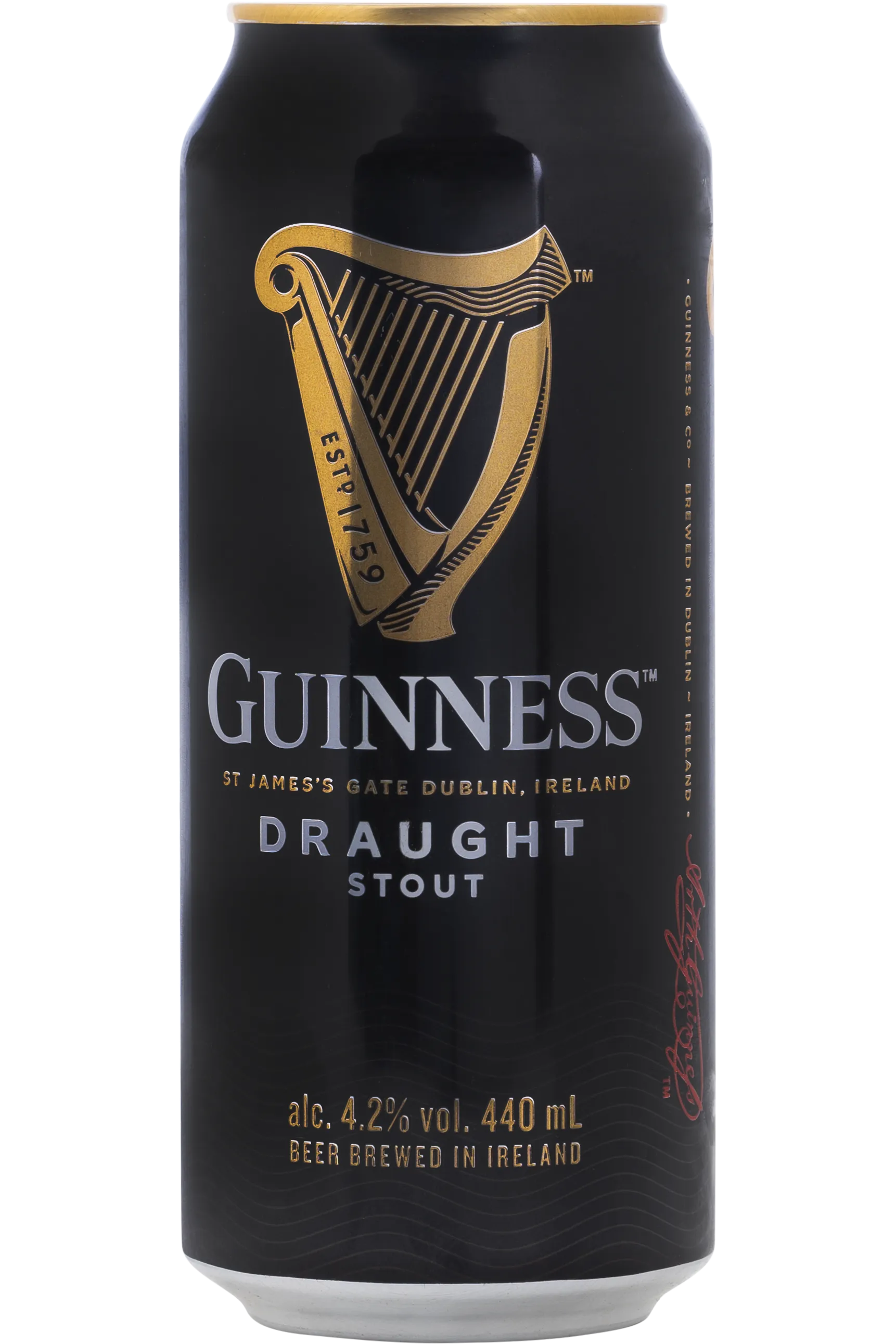 GUINNESS DRAUGHT STOUT CAN PLAIN 4PACK
