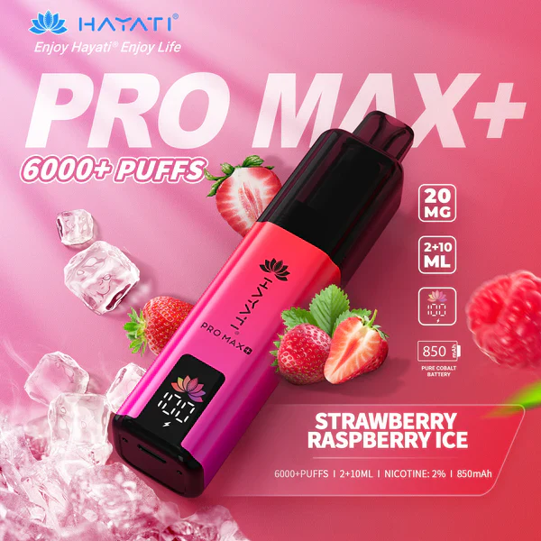 HAYATI PRO MAX+ 6000+ STRAWBERRY RASPBERRY ICE KIT