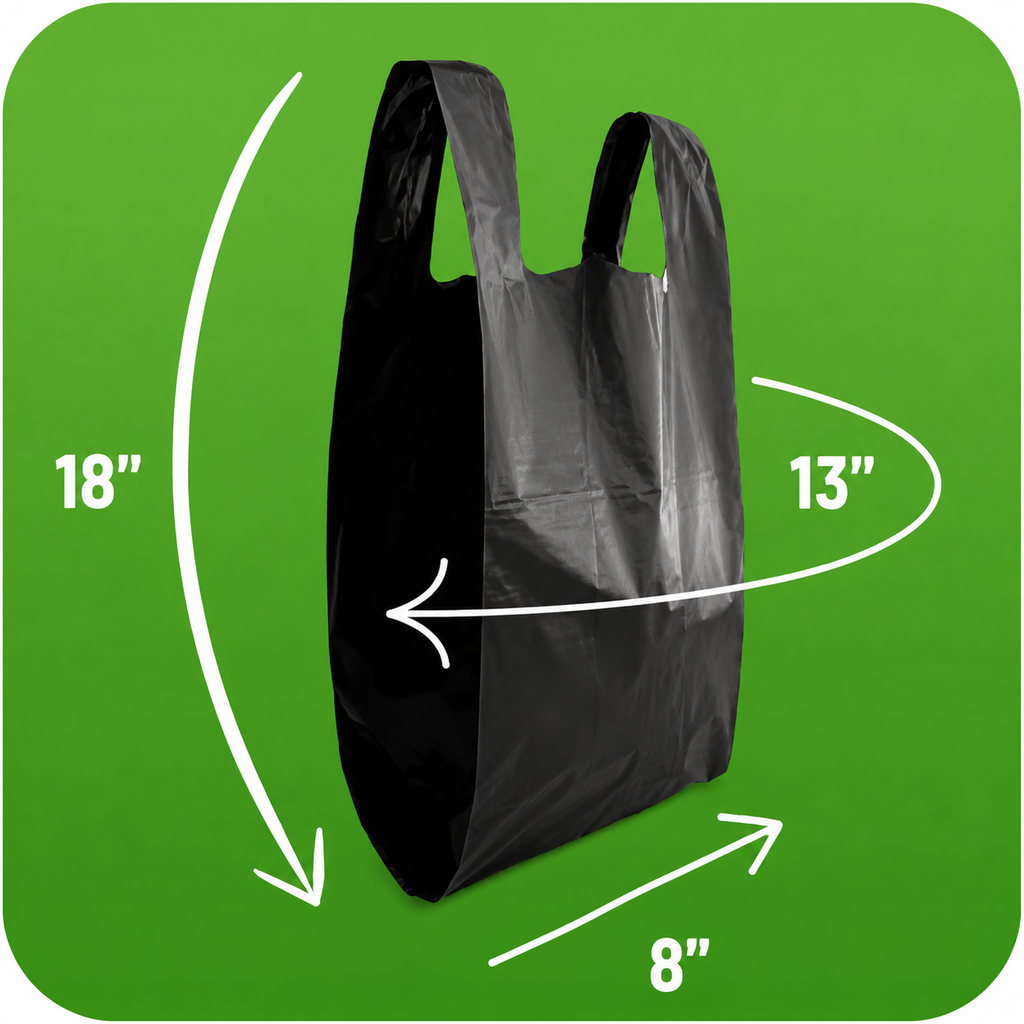 BLACK (VEST CARRIER) BOTTLE BAG '8'x'13'x'18'