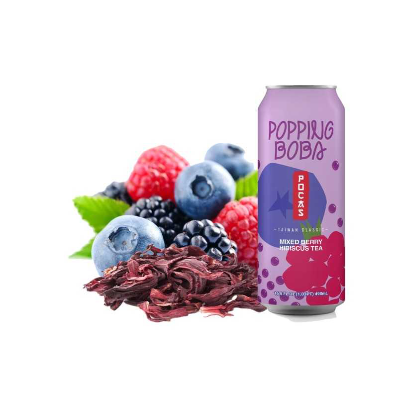 POCAS POPPING BOBA MIXED BERRY HIBISCUS