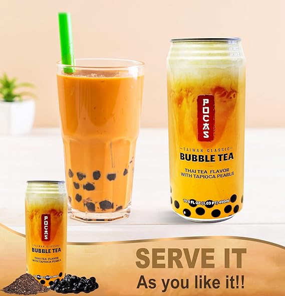 POCAS BUBBLE TEA THAI TEA FLAVOUR