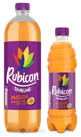 RUBICON SPARKLING PASSION BOTTLES £1.29