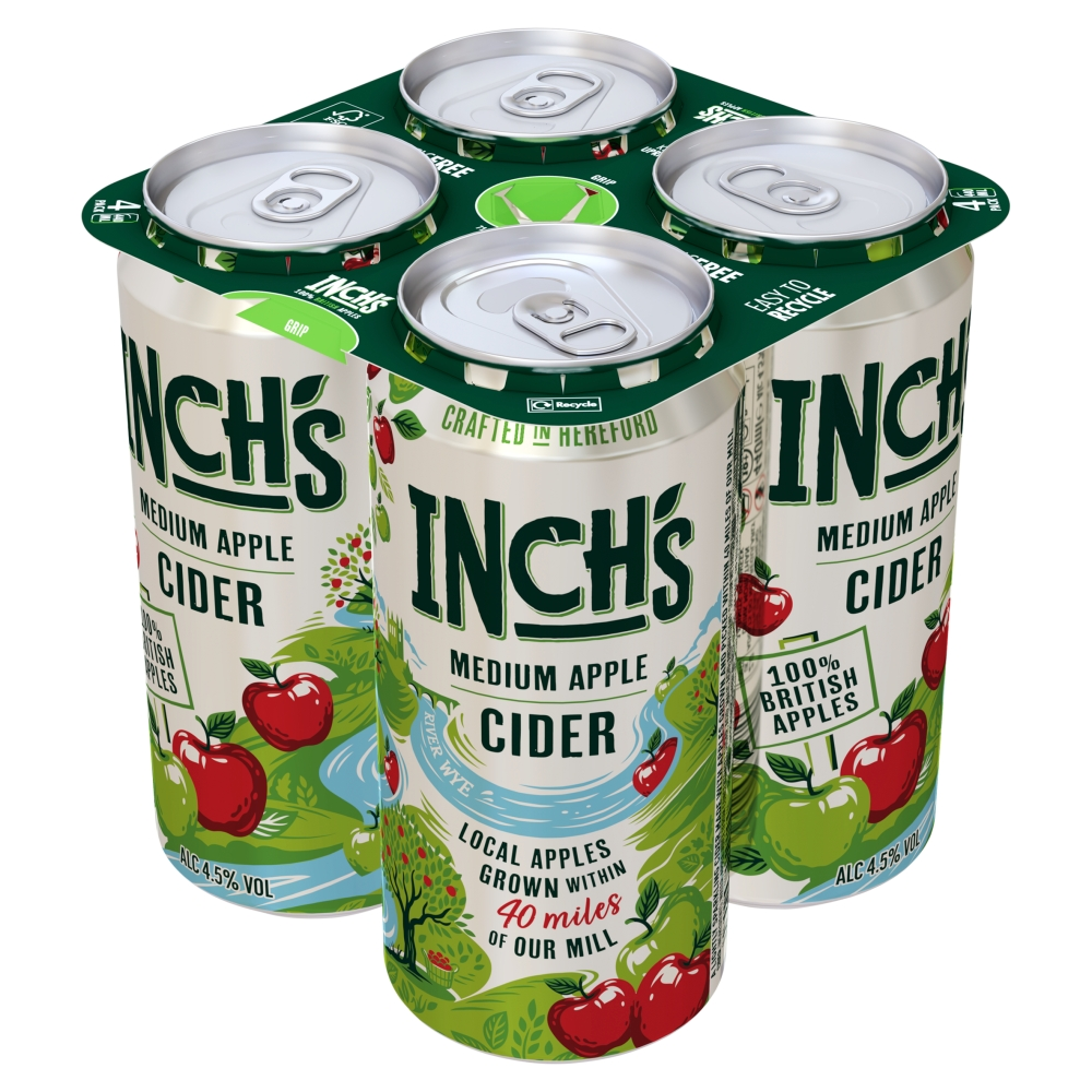 INCH’S APPLE MEDIUM CIDER 4PACK CANS PMP £5.99