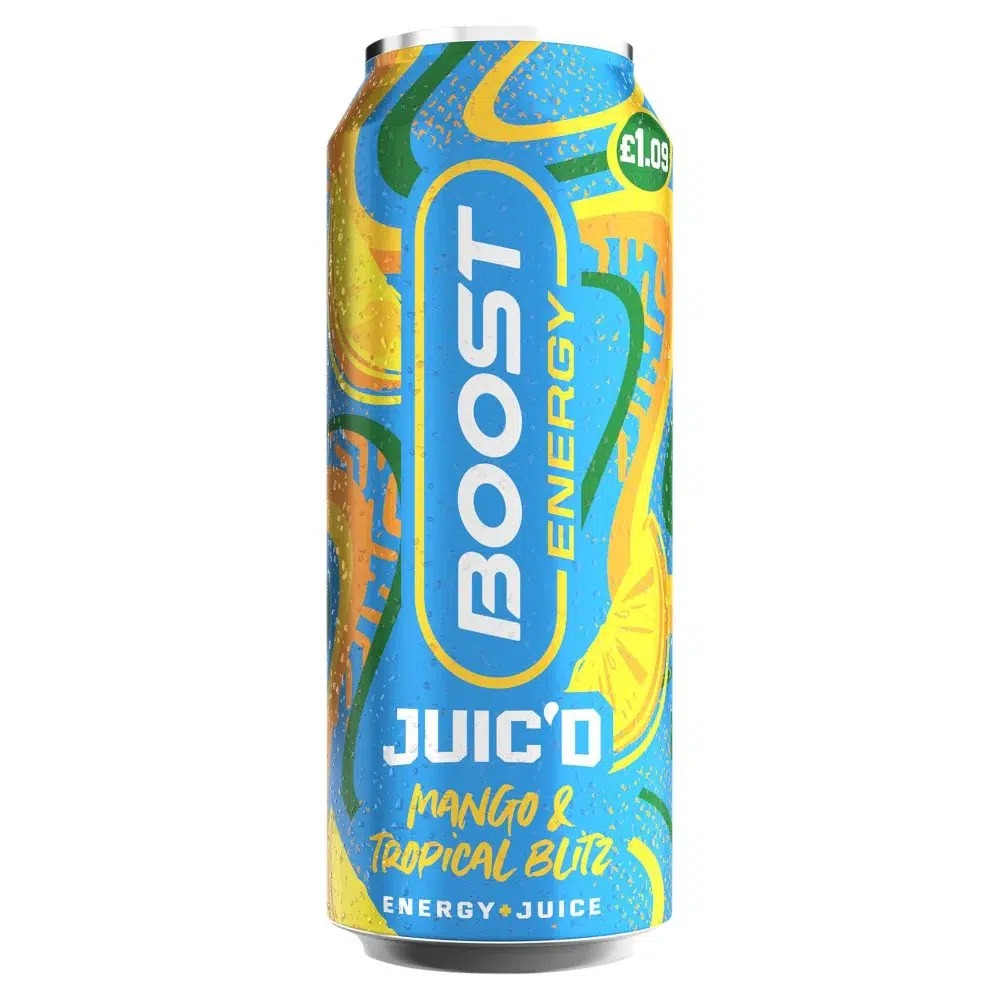 Boost Energy Juic'd Mango & Tropical PM £1