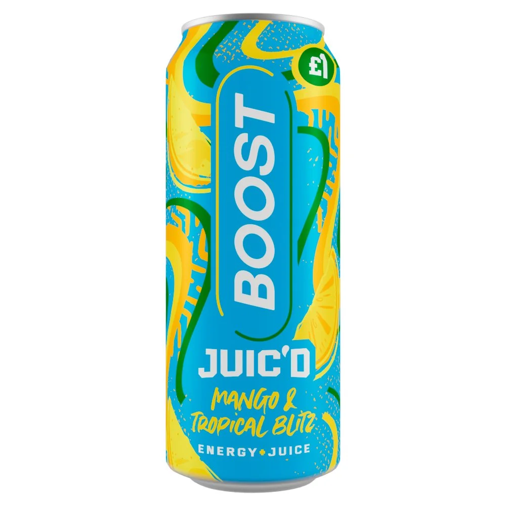 Boost energy juic'd mango & tropical pmp £1
