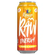 Rubicon Raw Energy Orange Mango PM £1.19