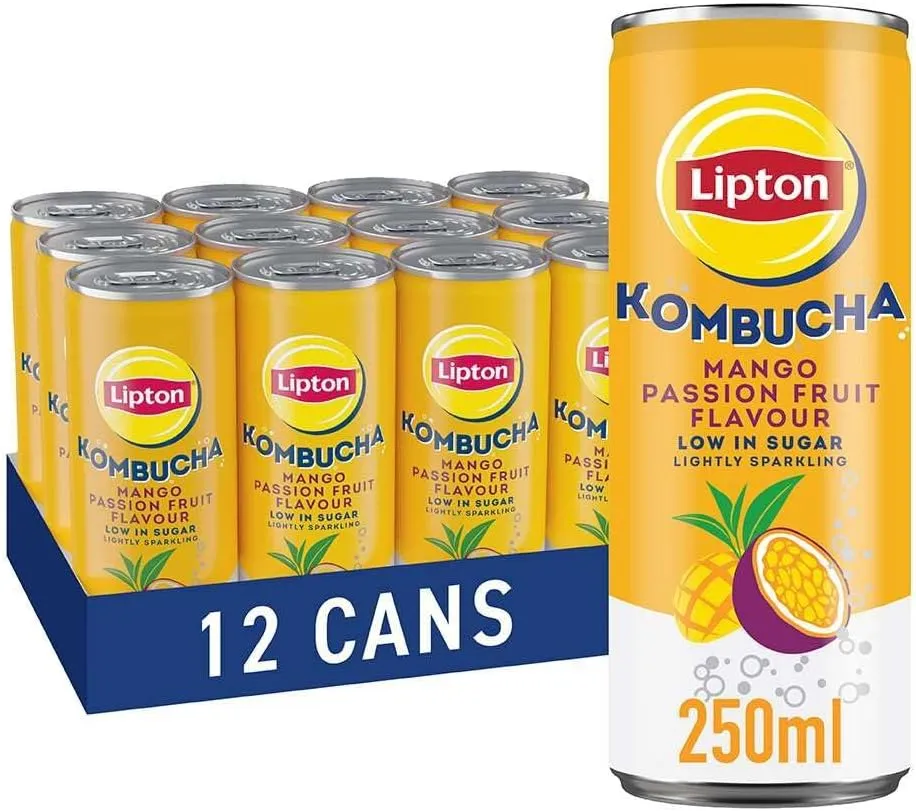 Lipton kombucha can - mango passion