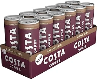 Costa caramel latte coffee