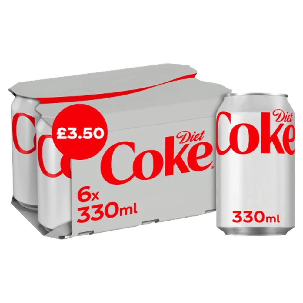 ***diet coke can 6 pack pm£3.39