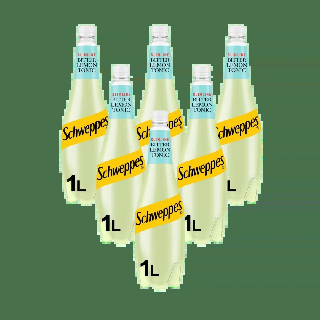 Schweppes slimline bitter lemon