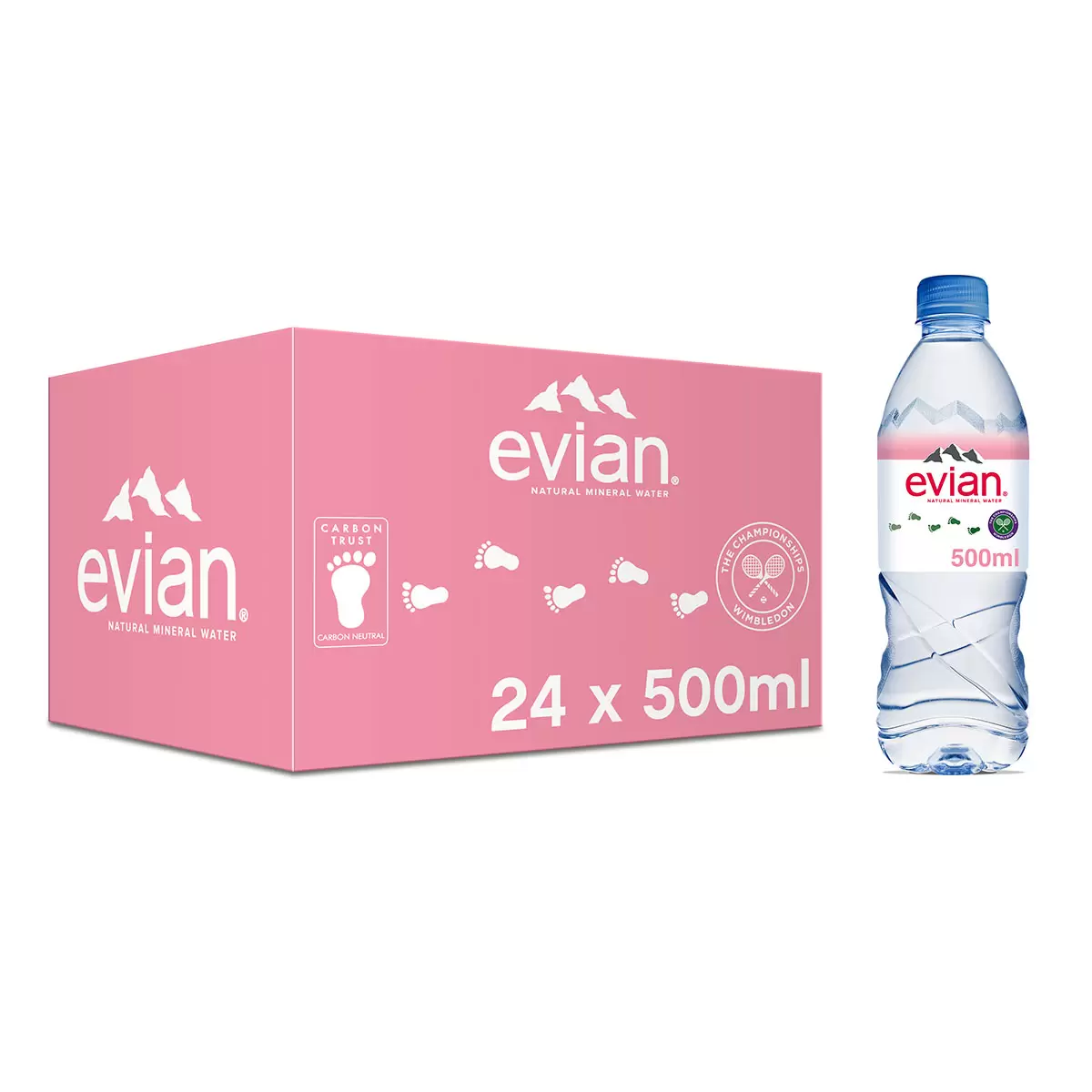 Evian natural mineral water