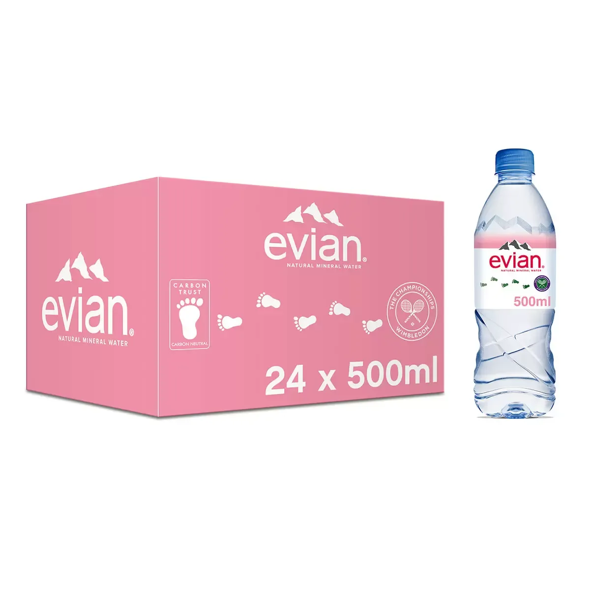 Evian natural mineral water