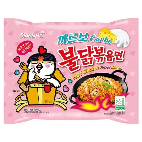 Samayang ramen noodles hot chicken carbo flavour