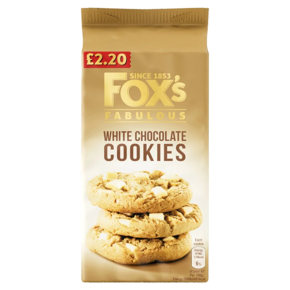 Foxs White Chocolate Chunk Cookies PM £2.20