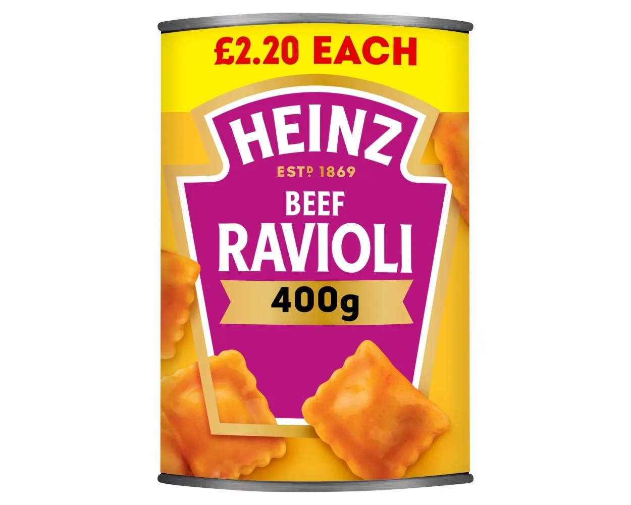 Heinz ravioli pm£2.20