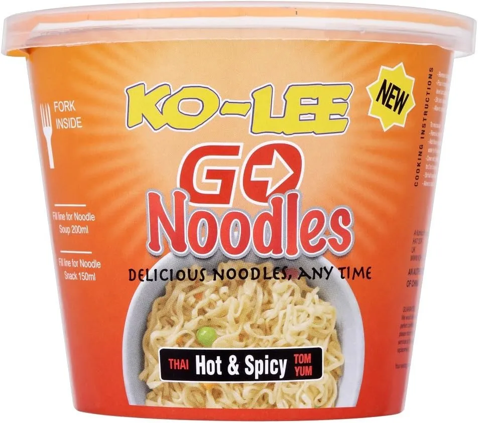 Ko-lee go cups noodles hot n spicey