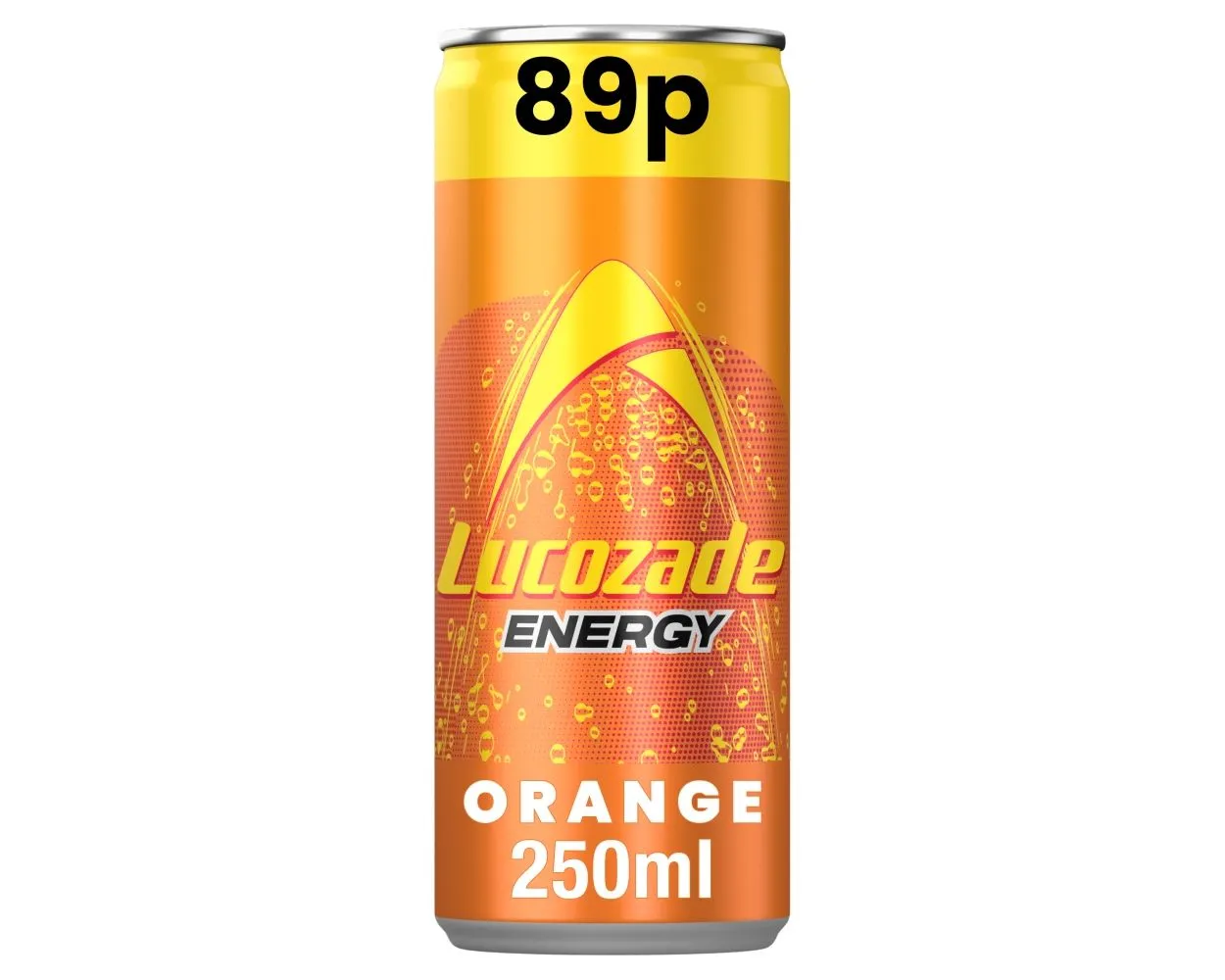 Lucozade orange can £89p