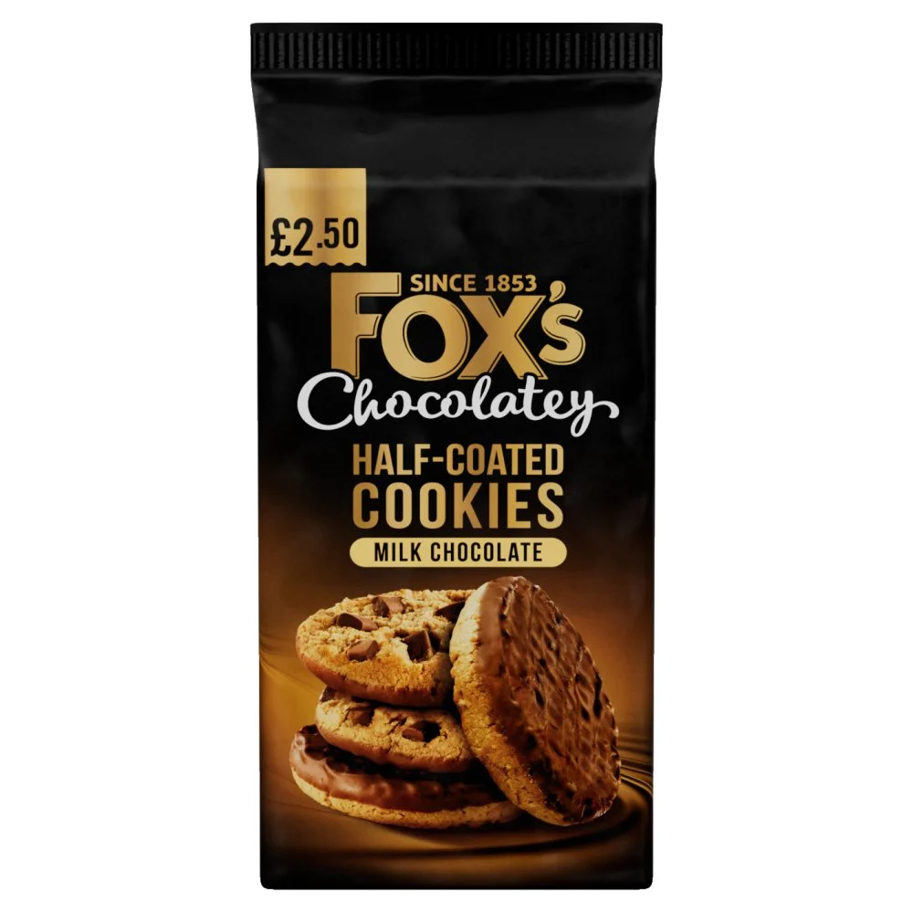 Foxs Half Coated Milk Chocolate Cookies PM £2.50