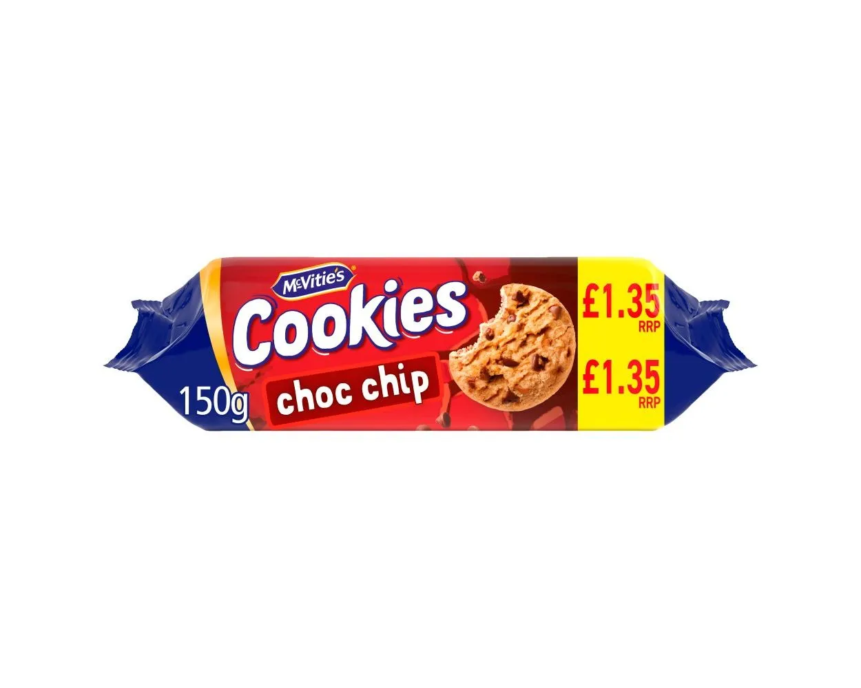 Mcvities choc chip cookies pmp £1.35