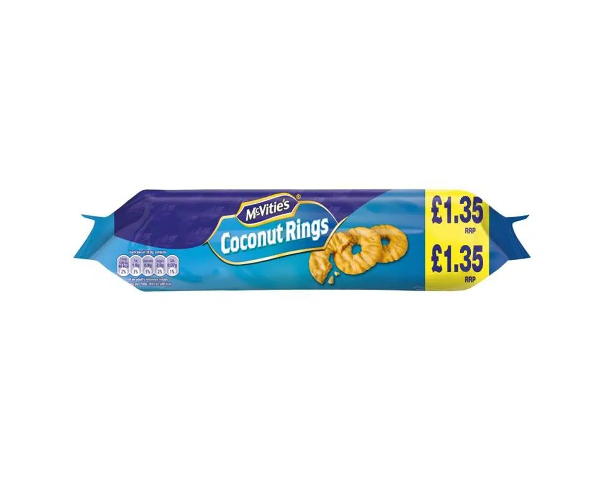 Mcvities coconut rings pmp £1.35