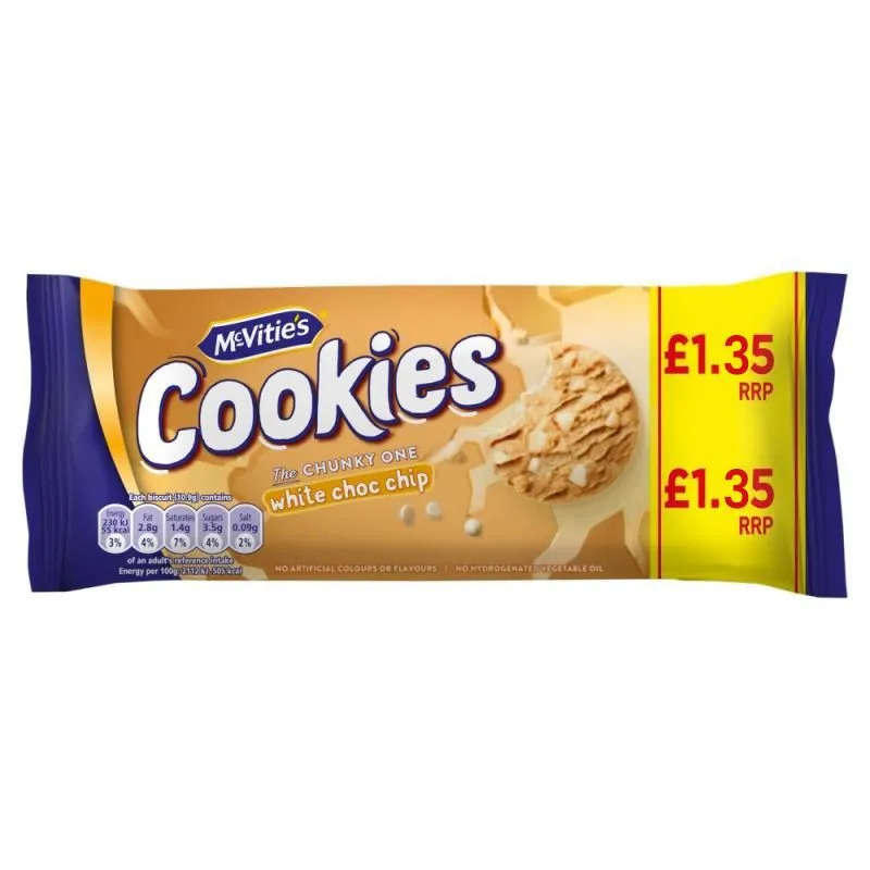 Mcvities white chocolate chip cookie pmp £1.35