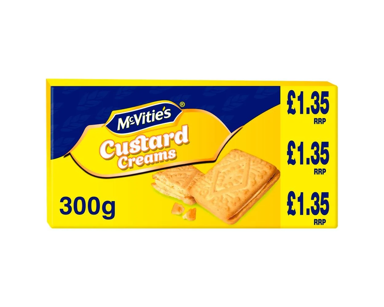 Mcvities custard creams pmp £1.35