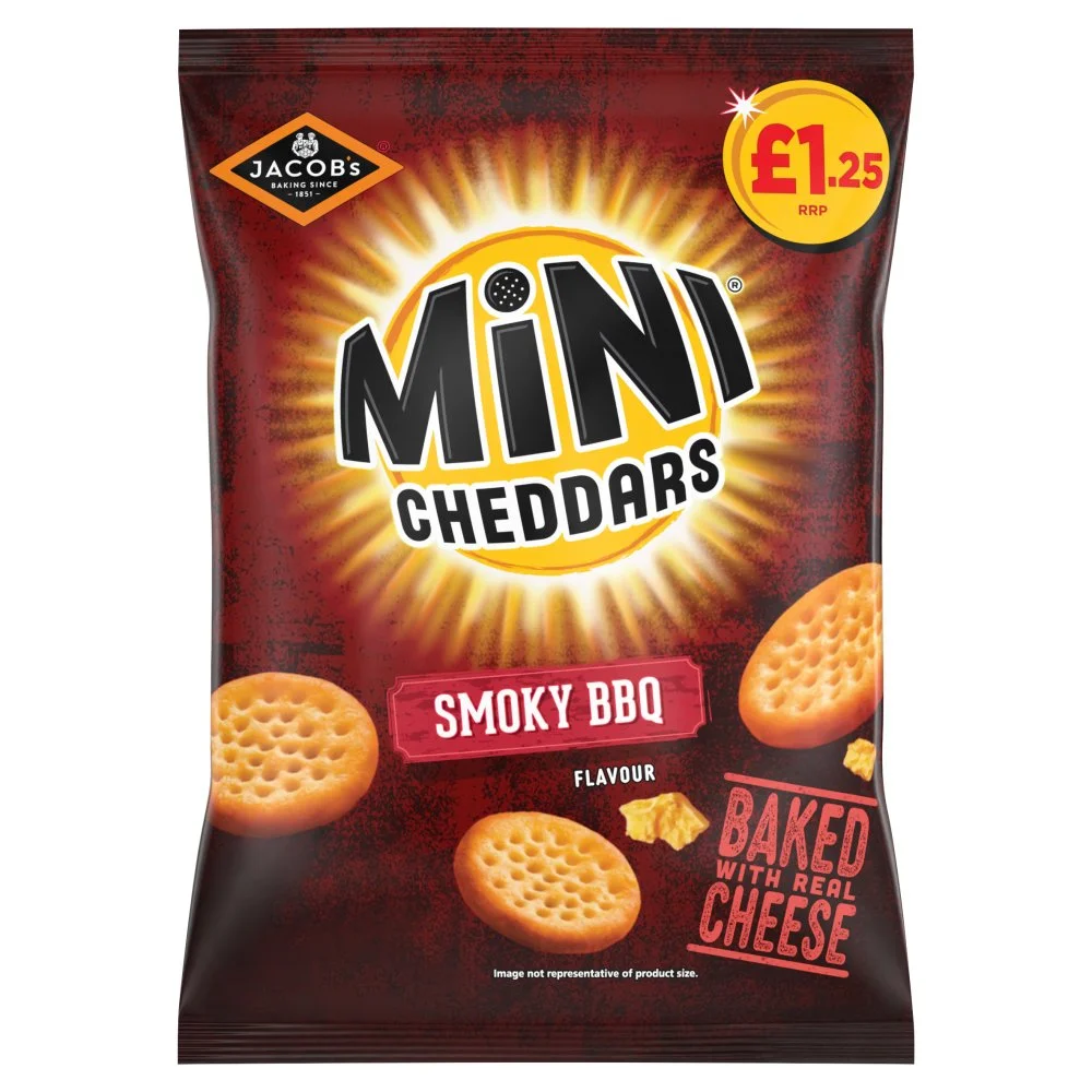 Mini cheddars smokey bbq bag pmp £1.25