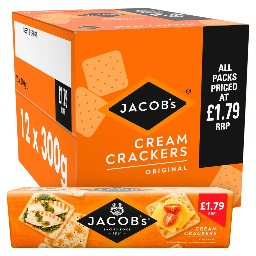 Jacobs cream crackers pmp £1.79